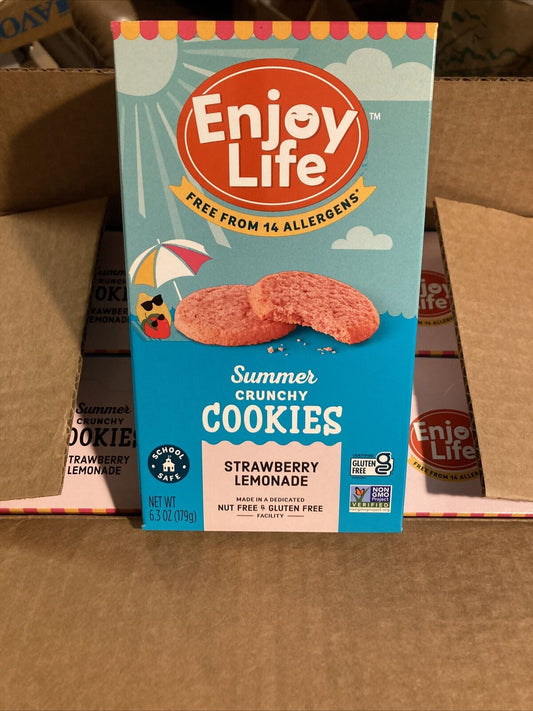 Enjoy Life Crunchy Strawberry Lemonade Cookies; 6.3 Ounces; 6 Per Case - High Mart Wholesale