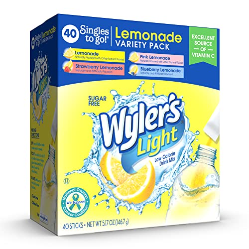Wylers Light Singles To Go Sugar Free Powdered Soft Drink Mix; 40 Count; 4 Per Case - High Mart Wholesale