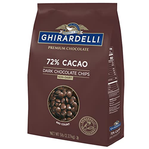 Ghirardelli 72% Cacao Chocolate Chip; 80 Ounces; 2 Per Case - High Mart Wholesale