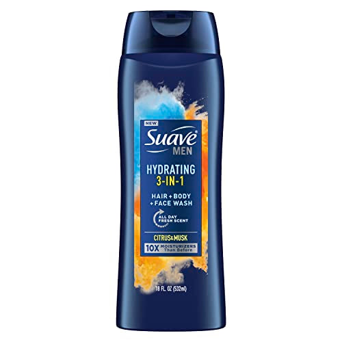 Suave Body Wash 3In1 Hair & Body & Face; 18 Fluid Ounce; 6 Per Case