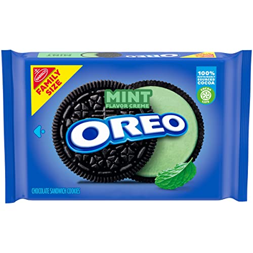 Oreo Double Stuf Mint Creme Cookies; 18.71 Ounce; 12 Per Case - High Mart Wholesale