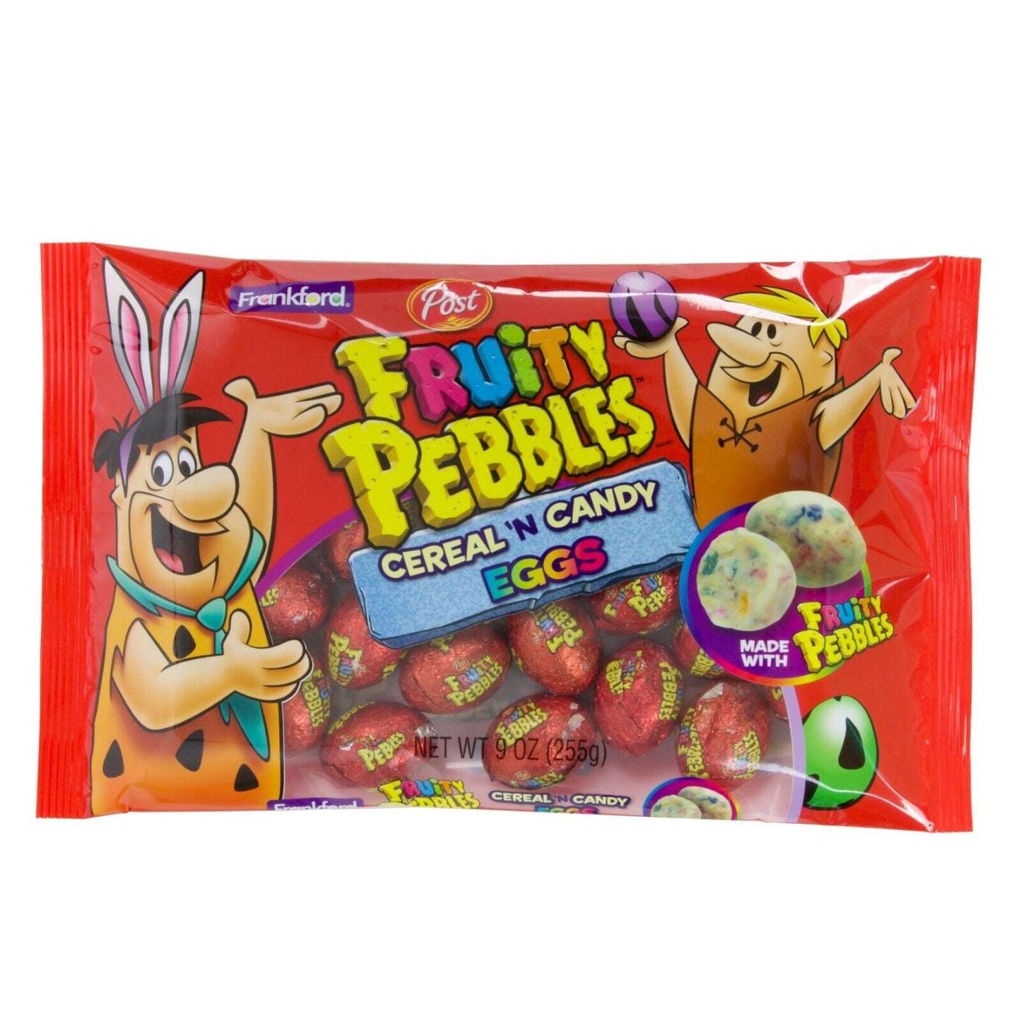 Frankford Fruity Pebbles Cereal & Candy Eggs; 9 Ounce; 12 Per Case - High Mart Wholesale