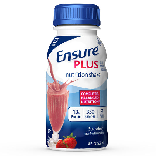 Ensure Plus Strawberry 8 Ounce; 8 Fluid Ounces; 6 Per Box; 4 Per Case - High Mart Wholesale