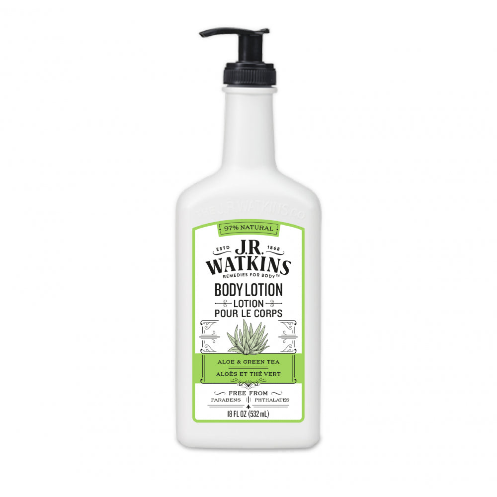 Atkins Jr Watkins Aloe and Green Tea Daily Moisturizing Lotion, 18 Ounce