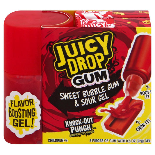 Juicy Drop Gum; 2.5 Ounces; 16 Per Box; 12 Per Case