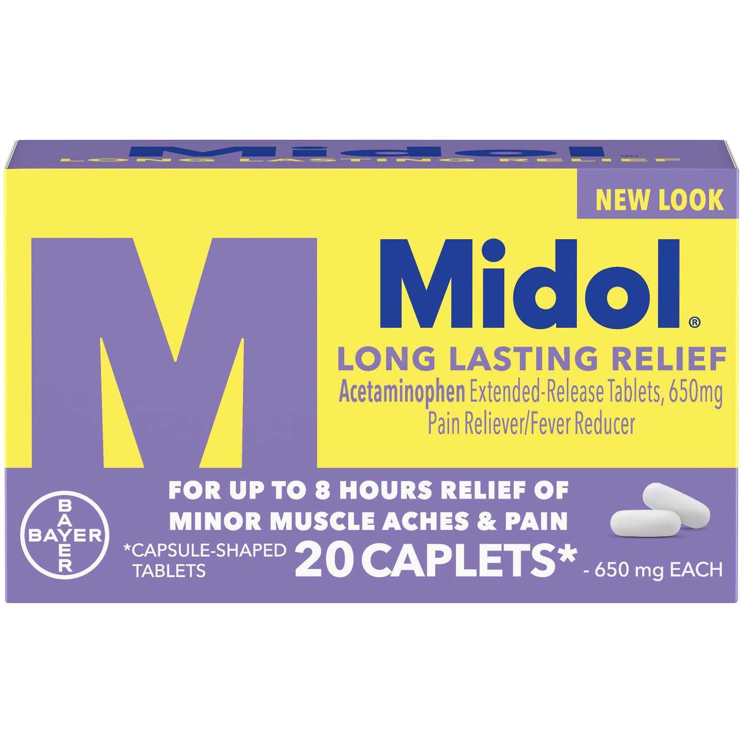 Midol Long Lasting Relief 20S; 20 Piece; 6 Per Box; 4 Per Case - High Mart Wholesale