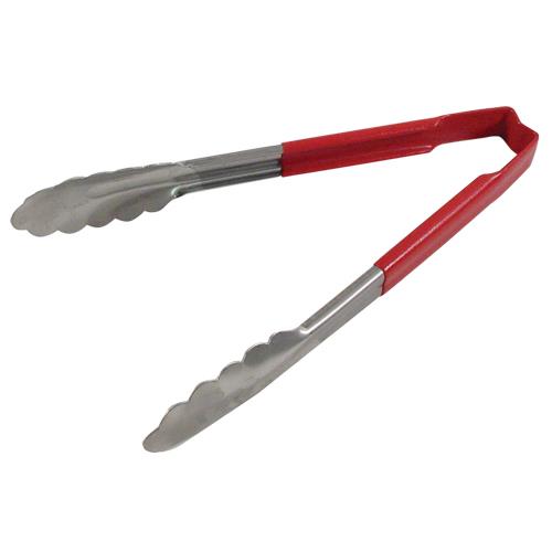 Vollrath Tong 9 1/2 Inches Utility Red No.; 12 Each; 1 Per Case