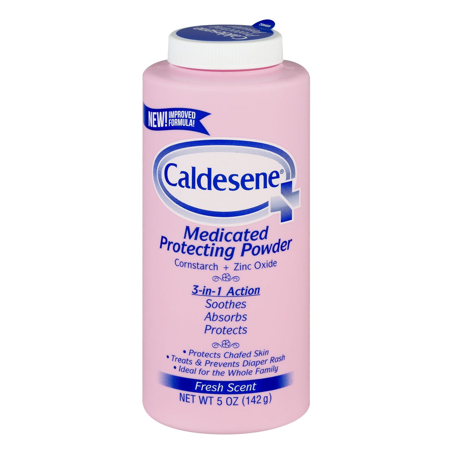 Caldesene Medicated Protecting Body Powder with Zinc Oxide and Cornstarch, Talc Free, 5 Oz