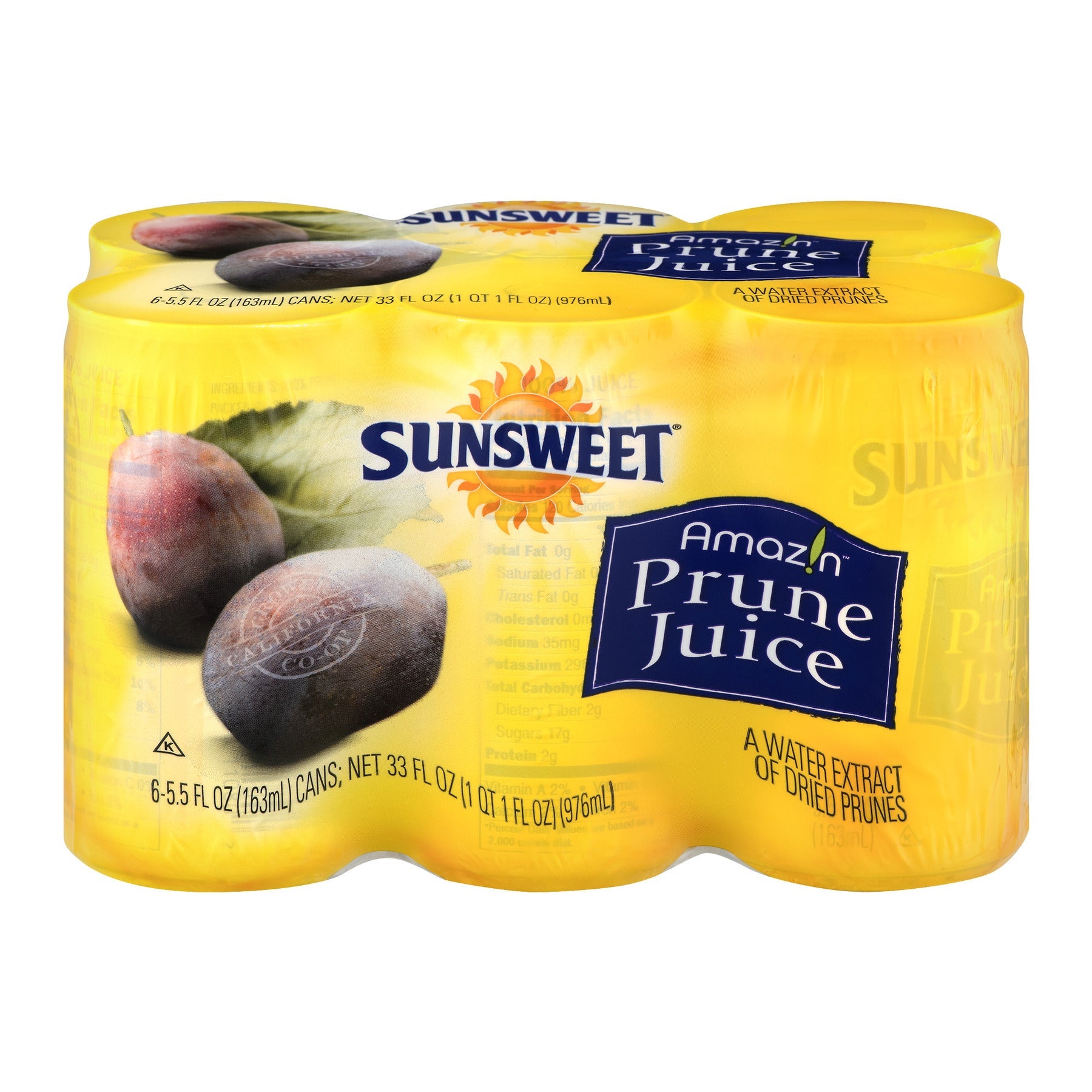 Sunsweet Grower Prune Juice Can; 33 Fluid Ounces; 4 Per Case - High Mart Wholesale