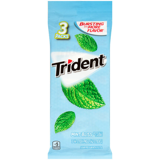 Trident Gum Mint Bliss Sugar Free; 2.81 Ounces; 20 Per Case