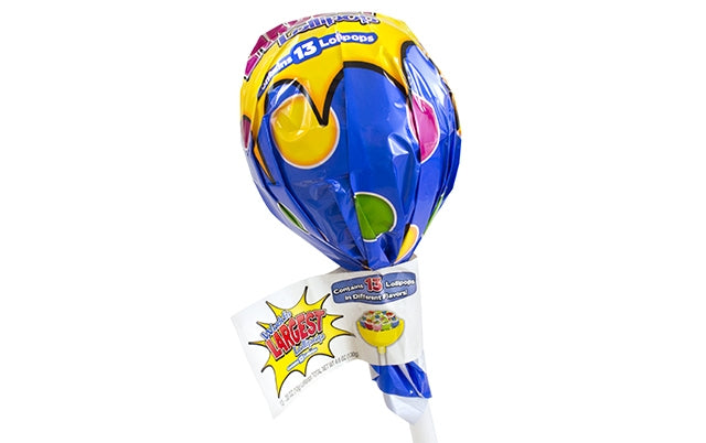 World's Largest Lollipop Lollipop Display Carton; 4.6 Ounces; 6 Per Case - High Mart Wholesale