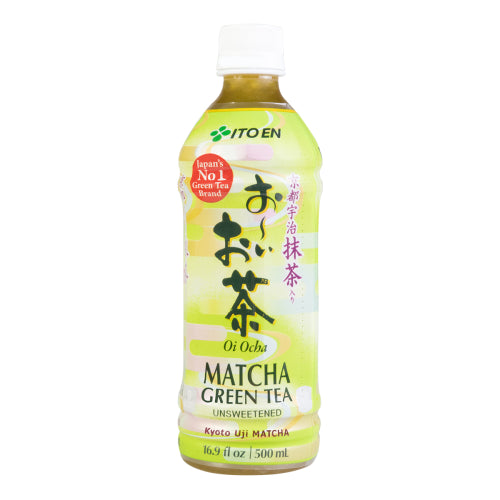 Ito En Unsweetened Oi Ocha Green Tea With Matcha; 16.9 Fluid Ounces; 12 Per Case - High Mart Wholesale