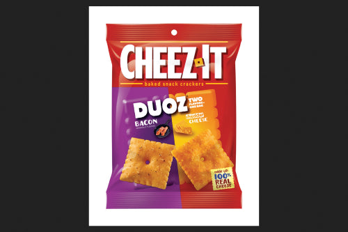 Cheez-It Duoz Bacon And Cheddar Cheese Crackers; 4.3 Ounces; 6 Per Case