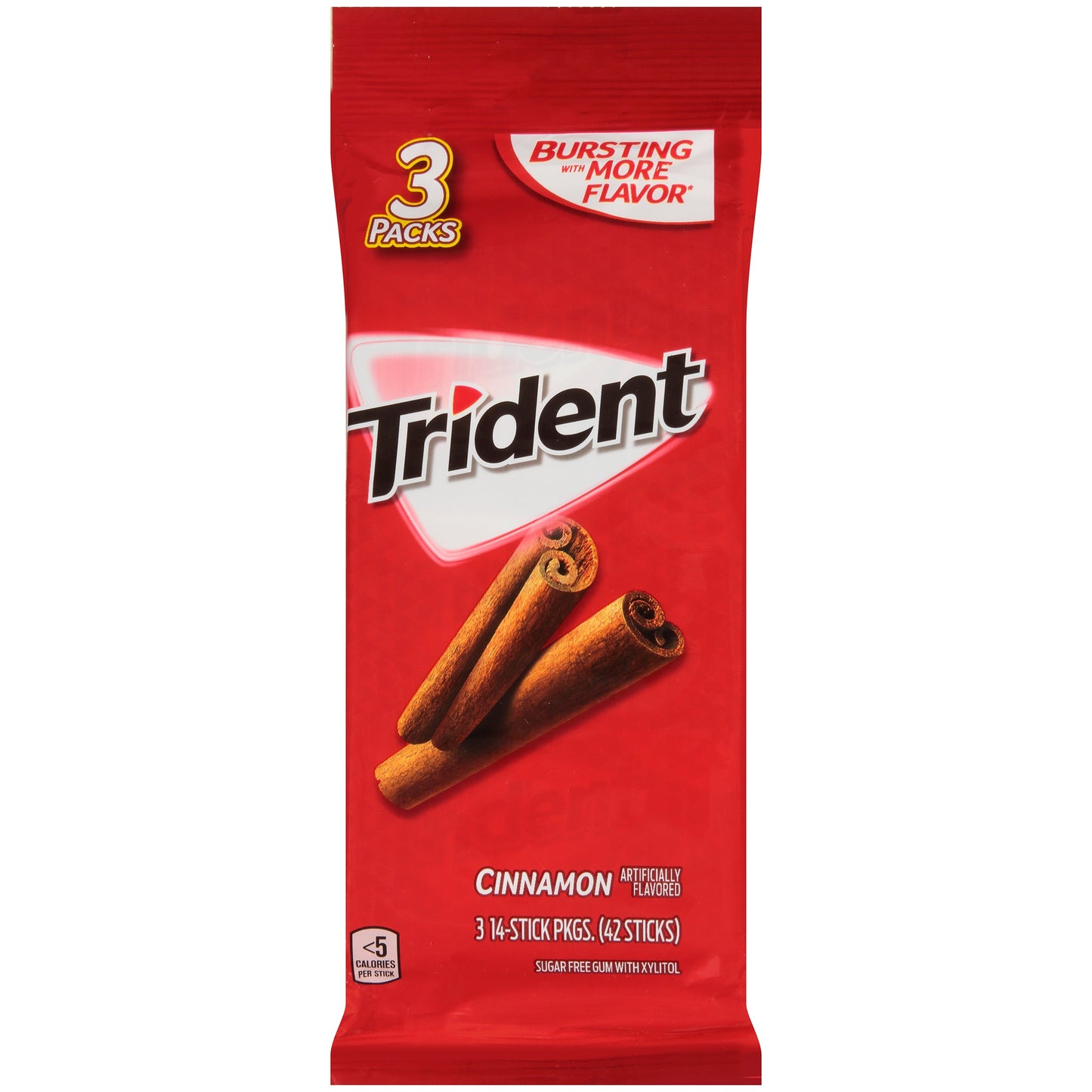 Trident Cinnamon Sugar Free Gum; 42 Count; 20 Per Case