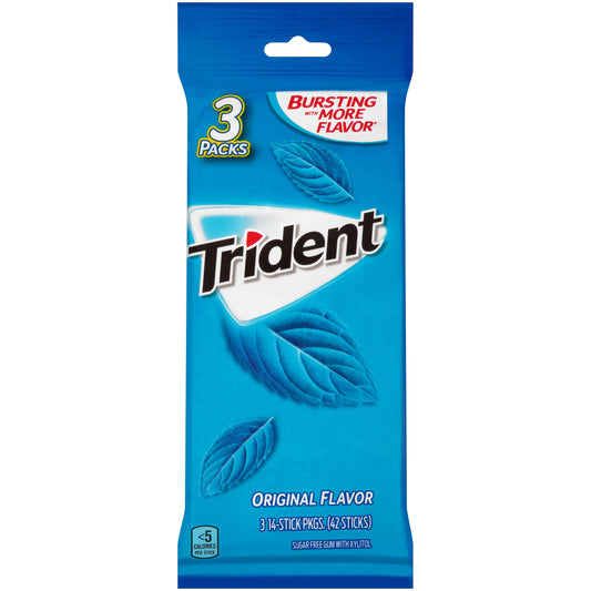 Trident Original Sugar Free Gum; 42 Count; 20 Per Case