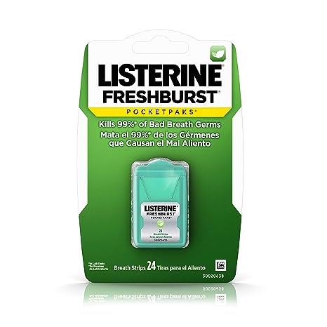 Listerine Freshburst Pocketpaks; 24 Count; 12 Per Box; 6 Per Case