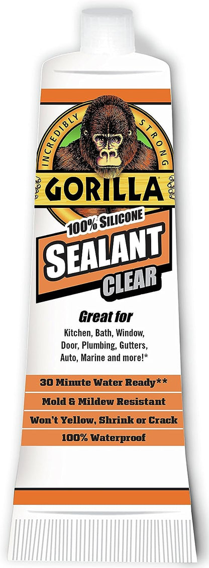 Gorilla Glue Silicone Sealant  2.8oz. Clear