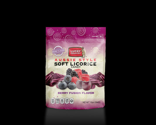 Lucky Country Berry Fusion Licorice; 10 Ounce; 8 Per Case - High Mart Wholesale