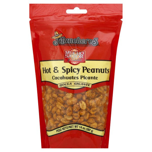 Muncheros Century Snacks Hot And Spicy Peanuts; 14 Ounces; 5 Per Case - High Mart Wholesale