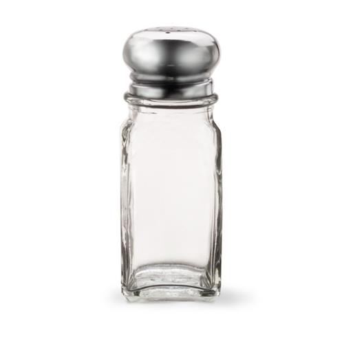 Vollrath Shaker Salt & Pepper Square Glass Jar Two; 12 Each; 1 Per Case