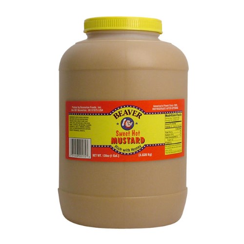 Beaver Sweet Hot Mustard Bulk; 8 Pound; 4 Per Case - High Mart Wholesale