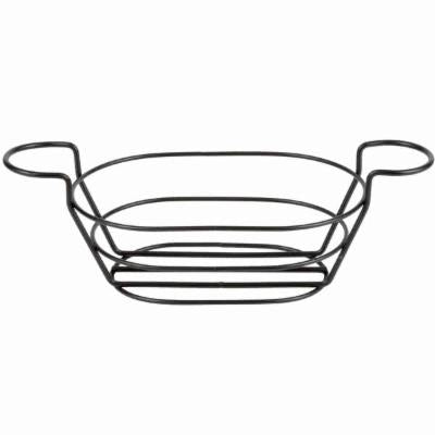 American Metalcraft Basket Oval Black Steel 6" X 9"; 1 Each - High Mart Wholesale