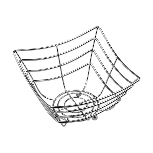 American Metalcraft Square Chrome Basket 8X4"; 1 Each - High Mart Wholesale