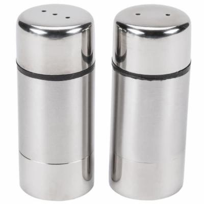 American Metalcraft 2.9" Stainless Steel Salt & Pepper Set; 1 Each; 1 Per Case - High Mart Wholesale