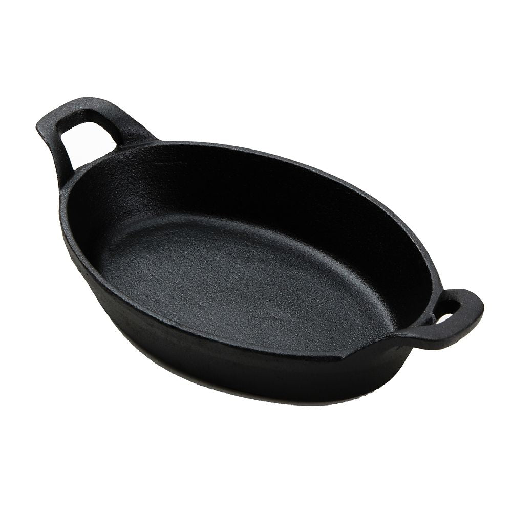 American Metalcraft Baking Dish Cast Iron Oval With Handle 27 Ounce; 1 Each - High Mart Wholesale