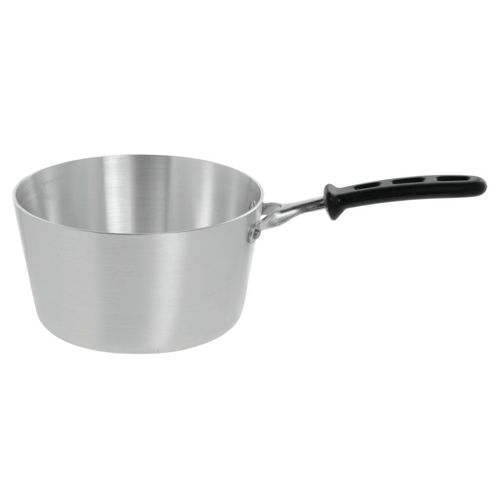 Vollrath 1 -Quart Wear-Ever Tapered Aluminum Saucepan In Natural Finish With Silicone Trivent Handle; 1 Each; 6 Per Case