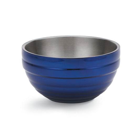 Vollrath Cobalt Blue Round Double Wall Bowl 3.; 6 Each; 1 Per Case