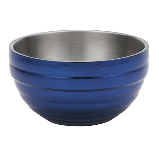 Vollrath Cobalt Blue Round Double Wall Bowl 6.; 3 Each; 1 Per Case