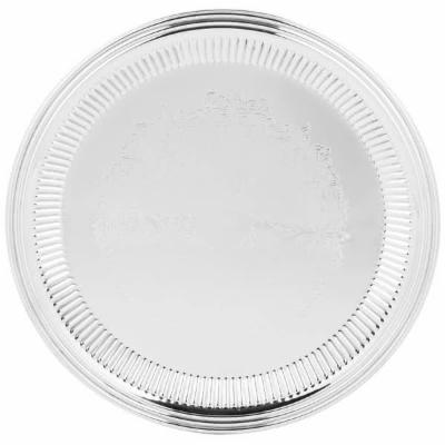 Esquire Tray Stainless Steel Large Round Flute; 1 Each