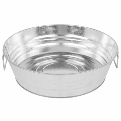 American Metalcraft Tub; Galvanized; 95 Oz. 12" Dia. X 3" H; 1 Each; 6 Per Case - High Mart Wholesale