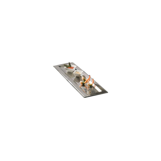 American Metalcraft Tray Hammered Stainless Steel; 1 Each - High Mart Wholesale