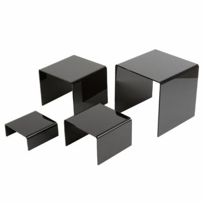 American Metalcraft Acrylic Riser Set Black; 1 Each; 1 Per Case - High Mart Wholesale