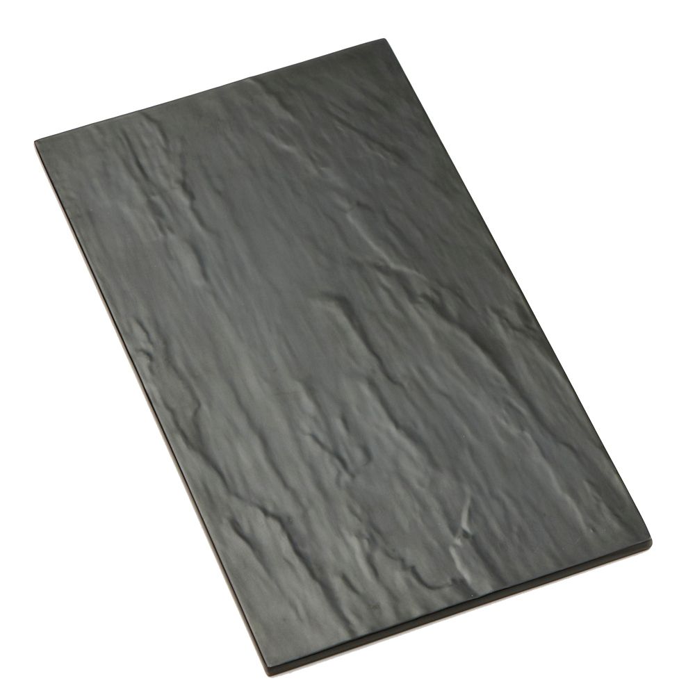American Metalcraft Small Rectangle Faux Slate Melamine Tray; 1 Each - High Mart Wholesale