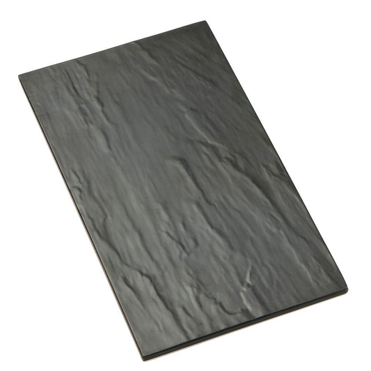 American Metalcraft Small Rectangle Faux Slate Melamine Tray; 1 Each - High Mart Wholesale