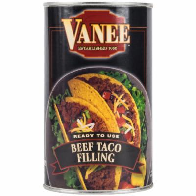 Vanee Beef Taco Filling; 48 Ounces; 6 Per Case - High Mart Wholesale