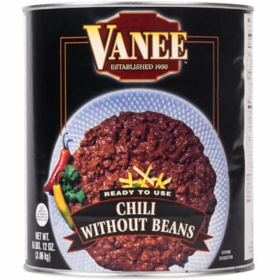 Vanee Chili Without Beans; 108 Ounces; 6 Per Case - High Mart Wholesale