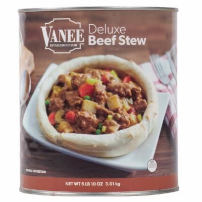 Vanee Deluxe Beef Stew; 106 Ounces; 6 Per Case - High Mart Wholesale