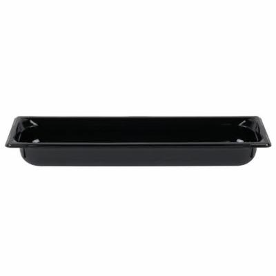 Vollrath Super Pan 2.5" Black Plastic; 6 Each; 1 Per Case