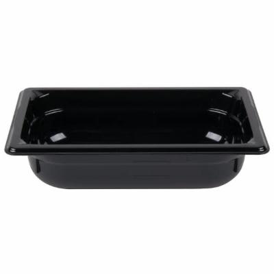 Vollrath Plastic Pan 65Mm 2.5" Black; 6 Each; 1 Per Case