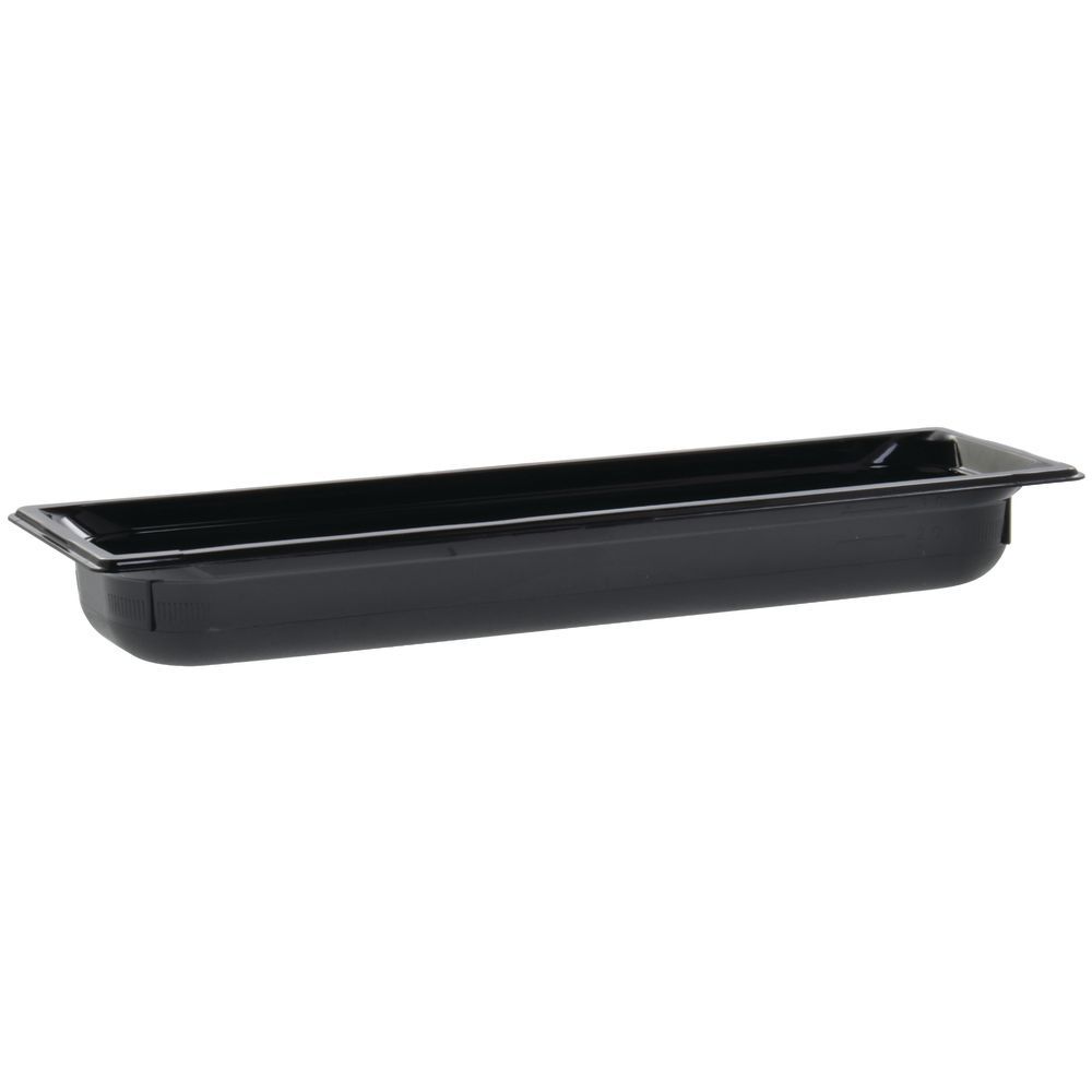 Vollrath Plastic Pan Half Size Long Black; 6 Each; 1 Per Case
