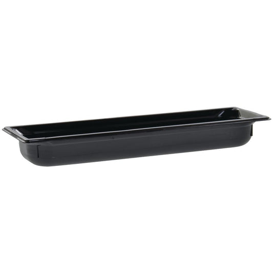 Vollrath Plastic Pan Half Size Long Black; 6 Each; 1 Per Case
