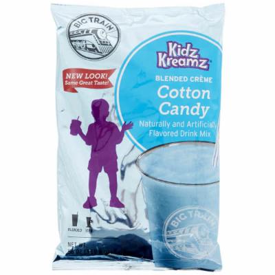 Big Train Kidz Kreamz Cotton Candy Drink Mix; 3.5 Pounds; 5 Per Case - High Mart Wholesale