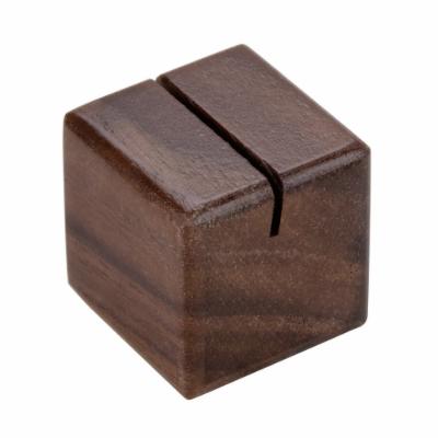 American Metalcraft Card Holder Square Walnut; 1 Each - High Mart Wholesale
