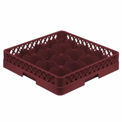 Vollrath Rack 16 Compartment Burgundy Cup; 6 Each; 1 Per Case