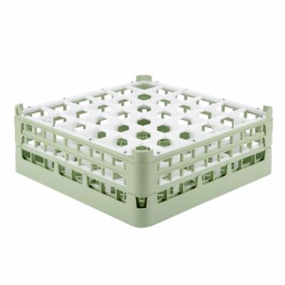 Vollrath Full Size 36 Compartment Green Glass Rack; 1 Each