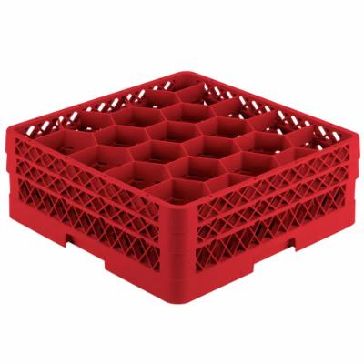 Vollrath 20 Compartment Rack Red; 2 Each; 1 Per Case